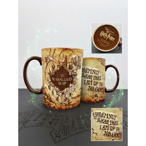 Universal Other - Universal Studios Harry Potter Marauders Map Coffee Mug Hogwarts Castle 16oz EUC